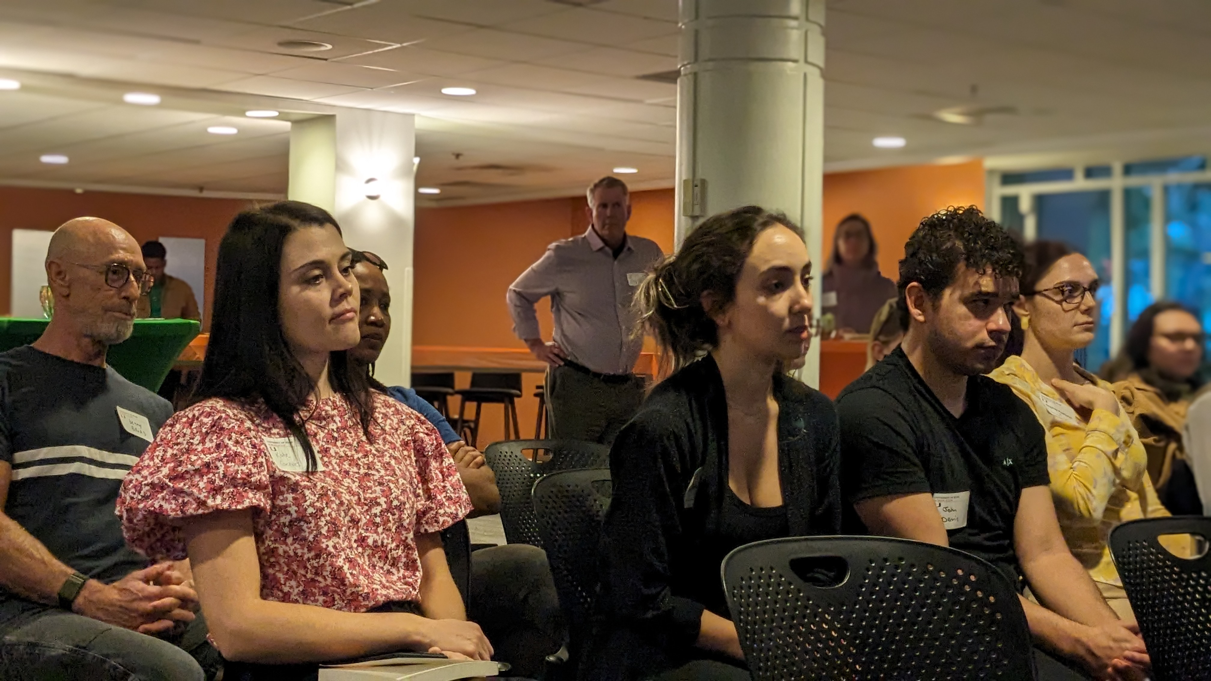 From left to right: Students Katie Geddes, Gabe Berman, John Dennis, & Sophia Pastorini attended Books and Brews 2024