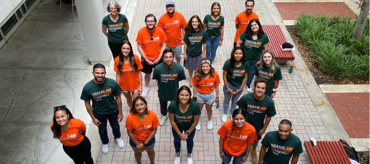 students of the immigration clinic