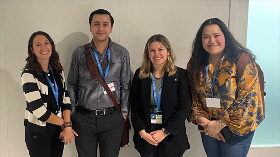 Dursun Ersoz with Meaghan Cutty, Ocean Lead for the US Department of State, and law students from the University of Maine