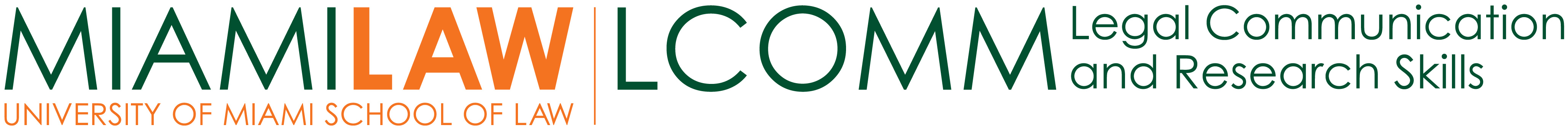 Miami Law LComm Logo